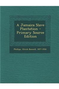 A Jamaica Slave Plantation - Primary Source Edition
