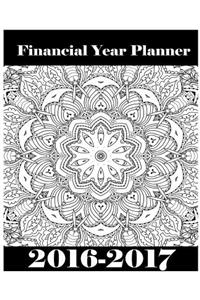 Adult Coloring In Financial Year Weekly Diary 2016-2017
