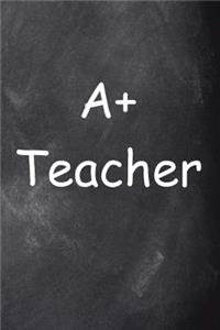 A Plus Teacher Journal Chalkboard Design