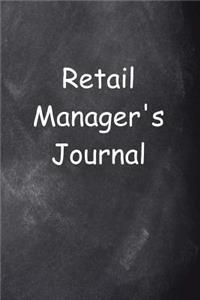 Retail Manager's Journal Chalkboard Design