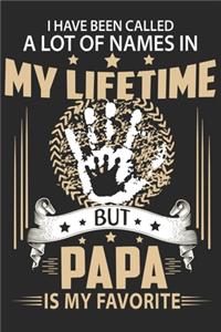 i have been called a lot of names in my lifetime but papa is my favorite