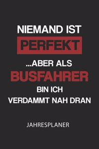 Busfahrer Jahresplaner