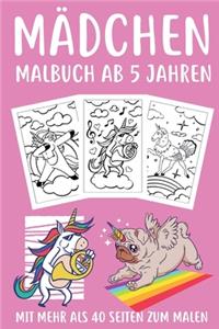 Mädchen Malbuch ab 5 Jahren