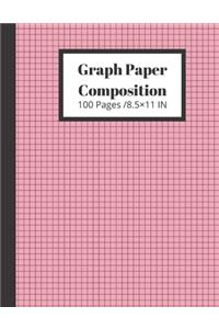 Graph Paper Composition 100 Pages /8.5×11 IN