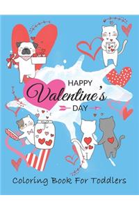 Happy Valentine's Day coloring book for toddlers