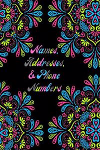 Names, Addresses, & Phone Numbers