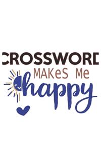 Crossword Makes Me Happy Crossword Lovers Crossword OBSESSION Notebook A beautiful