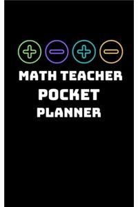 Math Teacher Pocket Planner