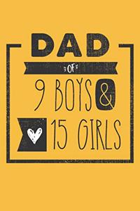 DAD of 9 BOYS & 15 GIRLS