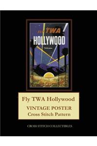 Fly TWA Hollywood: Vintage Poster Cross Stitch Pattern