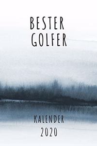 BESTER Golfer KALENDER 2020: Cooles Geschenk für einen Golfer - Kalender Geschenkidee für das Jahr 2020 im White Black Design - mit zusätzlicher Jahresübersicht und Kontaktliste