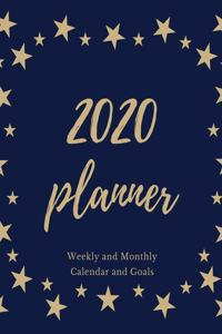2020 Planner Weekly and Monthly Calendar and Goals