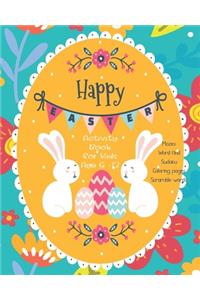 Happy Easter Activity Book For Kids Age 6-12