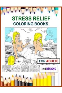 stress relief coloring books for adults large print