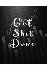 Get Shot Done Accounting Ledger Book Paper