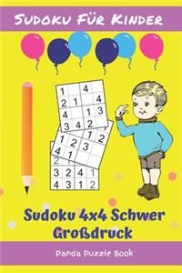 Sudoku Für Kinder - Sudoku 4x4 Schwer Großdruck