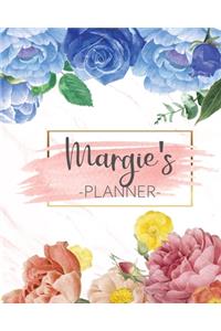 Margie's Planner: Monthly Planner 3 Years January - December 2020-2022 - Monthly View - Calendar Views Floral Cover - Sunday start