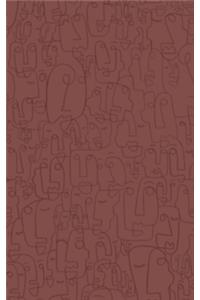 Faces Dotted Notebook (Brown)
