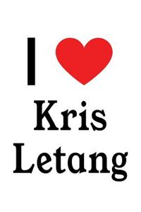 I Love Kris Letang: Kris Letang Designer Notebook