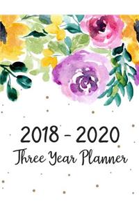 2018 - 2020 Three Year Planner