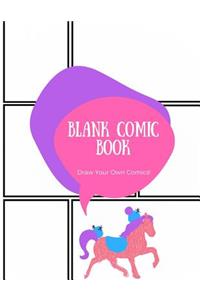 Blank Comic Book Notebook