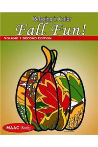 Relaxing in Color Fall Fun: Coloring Book for Adults