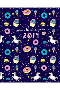 Einhorn Wochenkalender 2019
