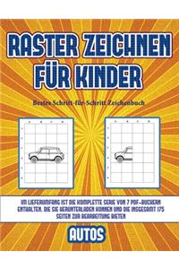 Bestes Schritt-für-Schritt Zeichenbuch (Raster zeichnen für Kinder - Autos)