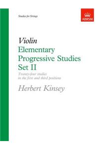 Elementary Progressive Studies, Set II for Violin