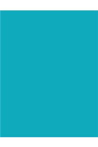 Robin's Egg Blue 101 - Blank with Fleur de Lis Corners Notebook