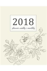 2018 Planner Weekly And Monthly