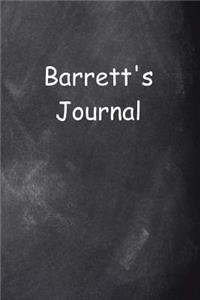 Barrett Personalized Name Journal Custom Name Gift Idea Barrett
