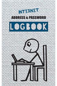 Internet Address and Password Logbook