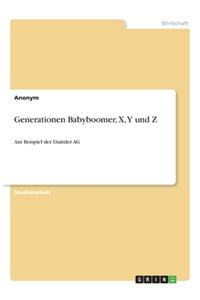 Generationen Babyboomer, X, Y und Z