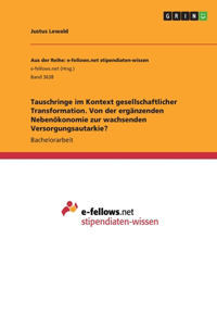 Tauschringe im Kontext gesellschaftlicher Transformation. Von der ergänzenden Nebenökonomie zur wachsenden Versorgungsautarkie?