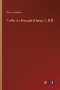 Pastor's Memorial of January 3, 1843
