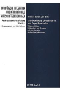 Multinationale Unternehmen Und Exportkontrollen