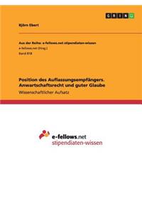 Position des Auflassungsempfängers. Anwartschaftsrecht und guter Glaube