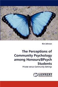 The Perceptions of Community Psychology among Honours/BPsych Students