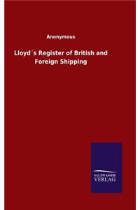 Lloyd´s Register of British and Foreign Shipping