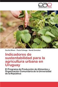 Indicadores de Sustentabilidad Para La Agricultura Urbana En Uruguay
