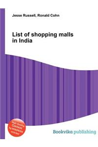List of Shopping Malls in India