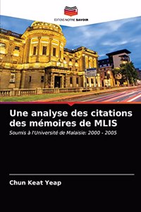 analyse des citations des mémoires de MLIS