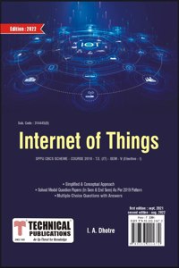 Internet of Things for SPPU 19 Course (TE - SEM V - IT- 314445D) (Elective - 1)