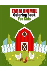 Farm Animal Coloring Book For Kids