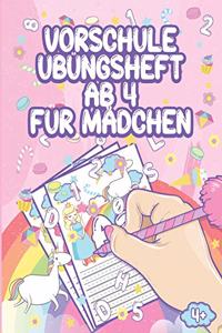 Vorschule Übungsheft Ab 4 Für Mädchen