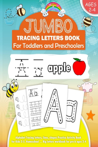 Jumbo Tracing letters Book for Toddlers and Preschoolers