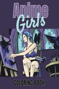 Anime Girls Coloring Book