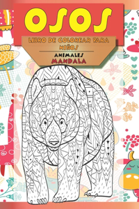 Libro de colorear para niños - Mandala - Animales - Osos