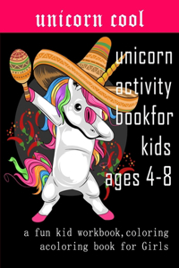 unicorn activity book for kids ages 4-8